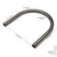 Universal DIY 230mm Flat Raw Steel Rear Tail Seat Hoop