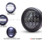 7.7" Matte Black Universal Classic Metal Multi Projector LED Headlight + Mesh Grill - 12v / 75w