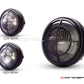 7.7" Matte Black Multi Projector LED Headlight + Beemer Grill Cover-Light Display