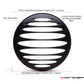 Prison Grill Design 7" Black CNC Aluminum Headlight Guard Cover
