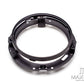 Black 7-Inch LED DayMaker Headlight Mounting Ring & Bracket for Harley Davidsons