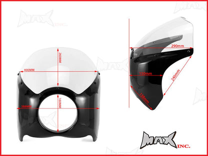 Universal Headlight Fairing For Harley Wide-Glide & Mid-Glide