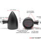 Truro Black LED Turn Signals DRL - Smoked Lens
