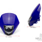 Blue Stealth Supermoto LED Headlight Mask - 20W Fork Mount