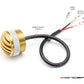 1.65" Mini Prison Grill LED Stop/Tail Light - CNC Machined Solid Brass, 12V, Waterproof for Multiple Vehicles