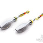 Chrome Mini Gator Alloy LED Turn Signals / Indicators - Emarked