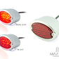 Classic Chrome Metal Oval LED Stop / Tail Light