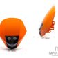 Orange Stealth Supermoto LED Headlight Mask - 20W Fork Mount