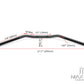 Black Alloy Cafe Racer Drag Bars - 7/8 (22mm)