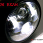 6" Matte Black Quad LED Headlight - DOT-Compliant, 28W/2400LM, H4 Plug, Metal Housing