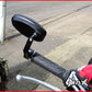 Pair Of Black CNC Machined Bar End Mirrors - High Quality