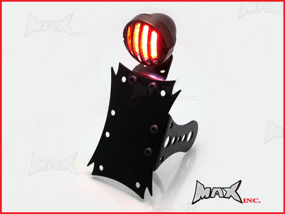 Black Side Axle Mount Prison Bar Grill LED Stop / Tail Light