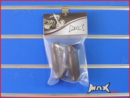 Brown Barrel Cafe Racer Style Hand Grips - 7/8" (22mm)