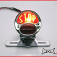 Chrome Vintage "STOP" Universal Stop / Tail Light - Bulb Type