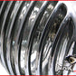 6.5" Polished Prison Bar Headlight - Cast Aluminum 55W Halogen, Universal Bottom Mount