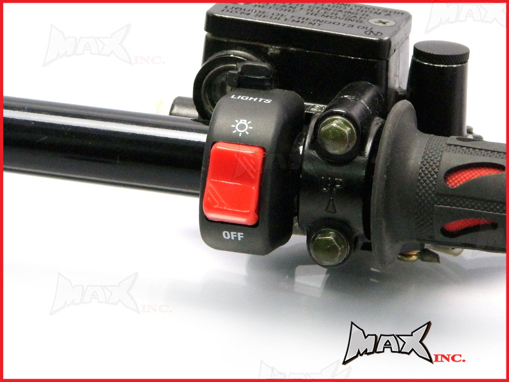 Universal Auxiliary Light Handlebar Mount On/Off Switch - Fits 7/8(22mm)