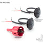 2" Flush Mount Sealed Smoked Lens LED Running Lights / Turn Signals - Set Of 2