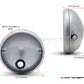 7.7" Raw Unpainted Metal Shorty Headlight Housing + Bezel Combo | Universal Fit