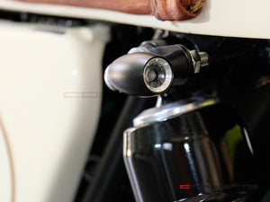 MAX LADZ Black + Natural CNC Machined Alum Mini LED Indicators / Turn Signals + Running Lights