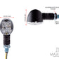 Black Mini Bubble Head LED Turn Signals / Indicators - Emarked