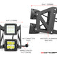Universal Motorcycle LED Headlight Kit - DUAL STACKED Design with High/Low Beam, Adjustable Fork Clamps & H4 Connector