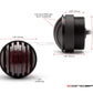 1.65" Matte Black Mini Flush Mount CNC Billet Alum Prison Grill LED Stop / Tail Light