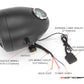 5.75" Vintage Style Black + Mesh Metal Headlight with Integrated GPS Speedometer - 55W Halogen, DOT/E-mark, IP67 Waterproof for Custom Bikes