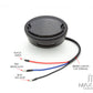 Classic Matte Black Metal Oval Smoked Lens LED Stop / Tail Lights - Pair
