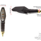 Black Mini Tri Projector LED Turn Signals / Indicators - Emarked