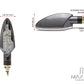 Carbon Pattern Full Size Spear Head LED Turn Signals / Indicators - Emarked