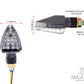 Carbon Pattern Mini Arrow Head LED Turn Signals / Indicators - Emarked