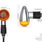 Chrome Universal Classic Bullet Turn Signals / Indicators - Emarked