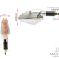 Chrome Amber Inner Lens LED Turn Signals / Indicators - Emarked