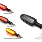 Black Grenade Integrated LED Sequential Turn Signals + Stop / Tail Lights