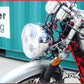 6.75" Chrome Plastic Tri-Beam LED Headlight - 3x3W, ABS Housing, Park/Low/High Beam