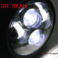 6" Matte Black Quad LED Headlight - DOT-Compliant, 28W/2400LM, H4 Plug, Metal Housing