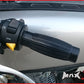 Black Barrel Cafe Racer Style Hand Grips - 7/8" (22mm)