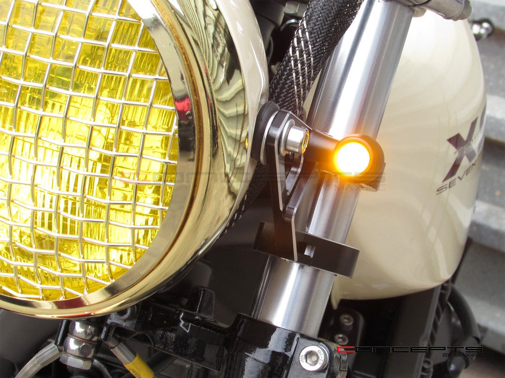 MAX Chubby Matte Black + Brass Machined Aluminium Micro LED Indicators ...