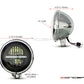 5.75" Chrome Bates Style Metal Classic / Modern LED Headlight