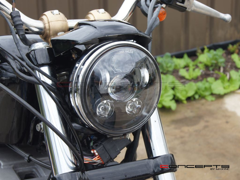 5.75" Black Six Projector LED Headlight Insert - 45w