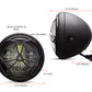 7.7" Matte Black + Contrast Multi Projector LED Headlight + J-Rob Grill Cover