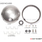 7.7" Raw Unpainted Metal Shorty Headlight Housing + Bezel Combo | Universal Fit
