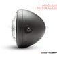 Star Design 7" Black + Contrast Cut CNC Aluminum Headlight Guard Cover
