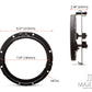 Black 7-Inch LED DayMaker Headlight Mounting Ring & Bracket for Harley Davidsons