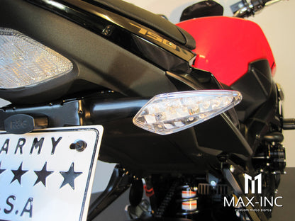Black Benelli Style LED Turn Signals / Indicators - Emarked