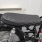 Black Diamond Stitch Universal Scrambler Motorcycle Seat