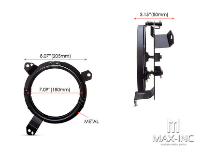 Jeep LED Headlight Upgrade Adapter Brackets - JL, JLU & JT Gladiator