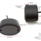 Classic Matte Black Metal Oval Smoked Lens LED Stop / Tail Lights - Pair