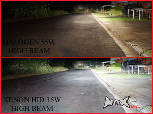 Super Bright HID H4 Headlight Bulb - Hi/Low Beam 6000K 3100LM - Plug & Play 35W AC Kit (2 Bulbs & Drivers)