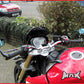 Pair Of Black CNC Machined Bar End Mirrors - High Quality